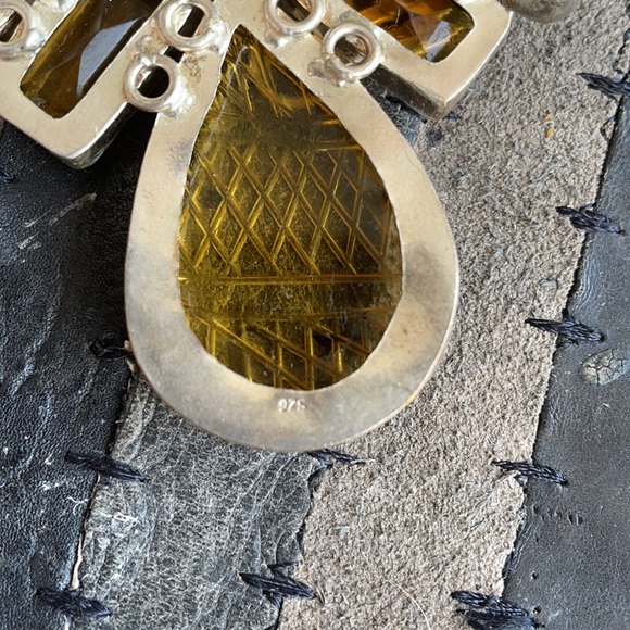 >25 karat citrine & sterling necklace $575 - Picture 4 of 4